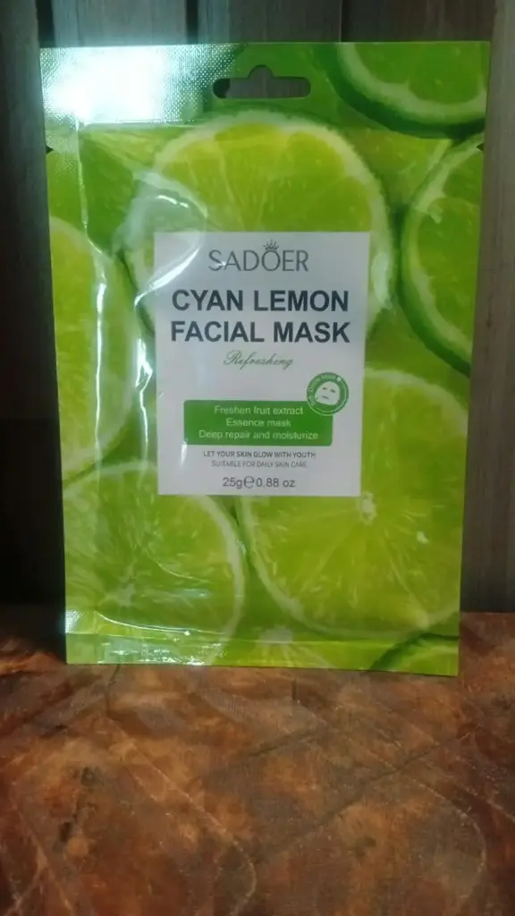 Cyan Lemon Refreshing Facial Mask