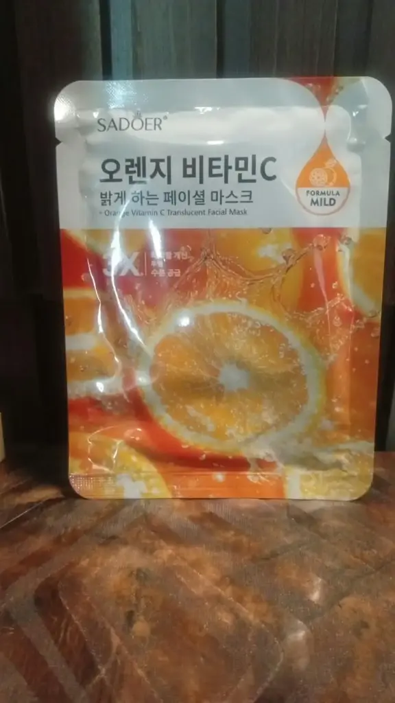 Orange Vitamin C Translucent Facial Mask